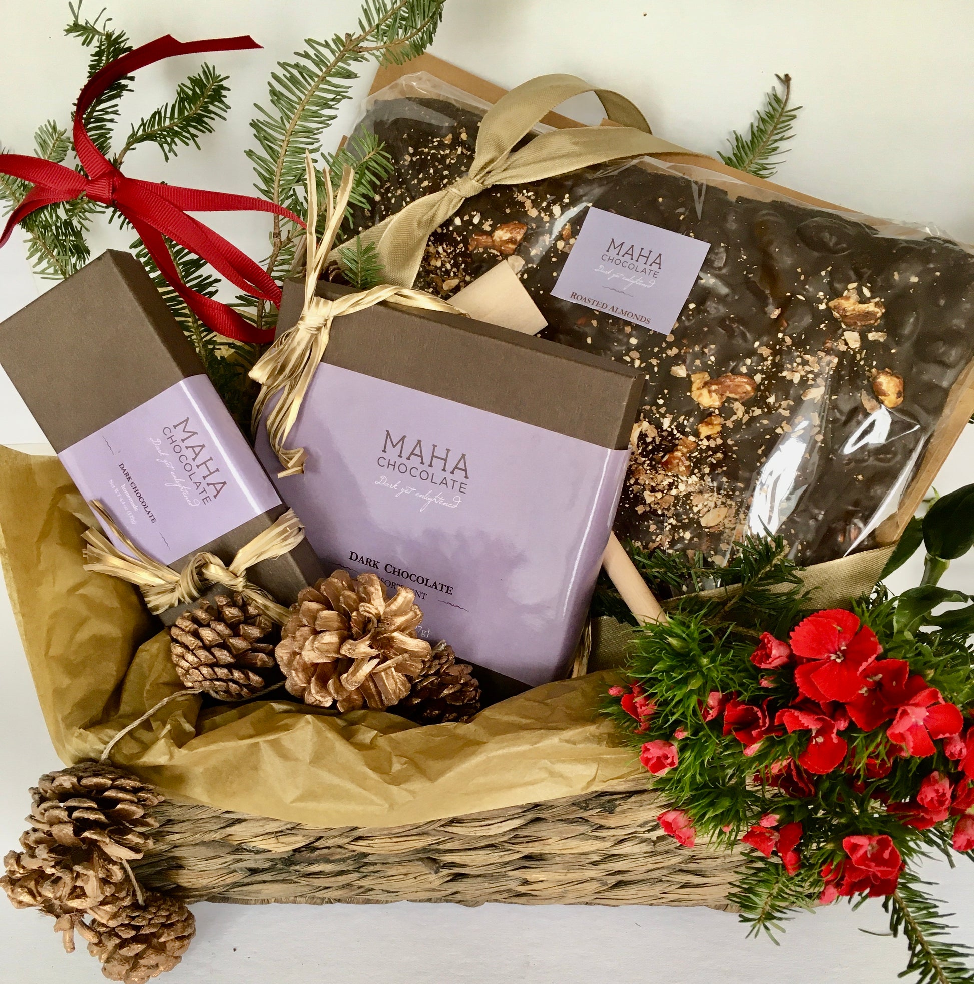 Christmas Basket Chocolate- MAHA Chocolate